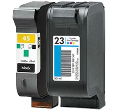 HP 51645A / C1823A (45A / 23A) Ink / Inkjet Cartridge Combo Pack Black Tri-Color