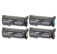 HP 654X High Yield Laser Toner Cartridge Set Black Cyan Magenta Yellow