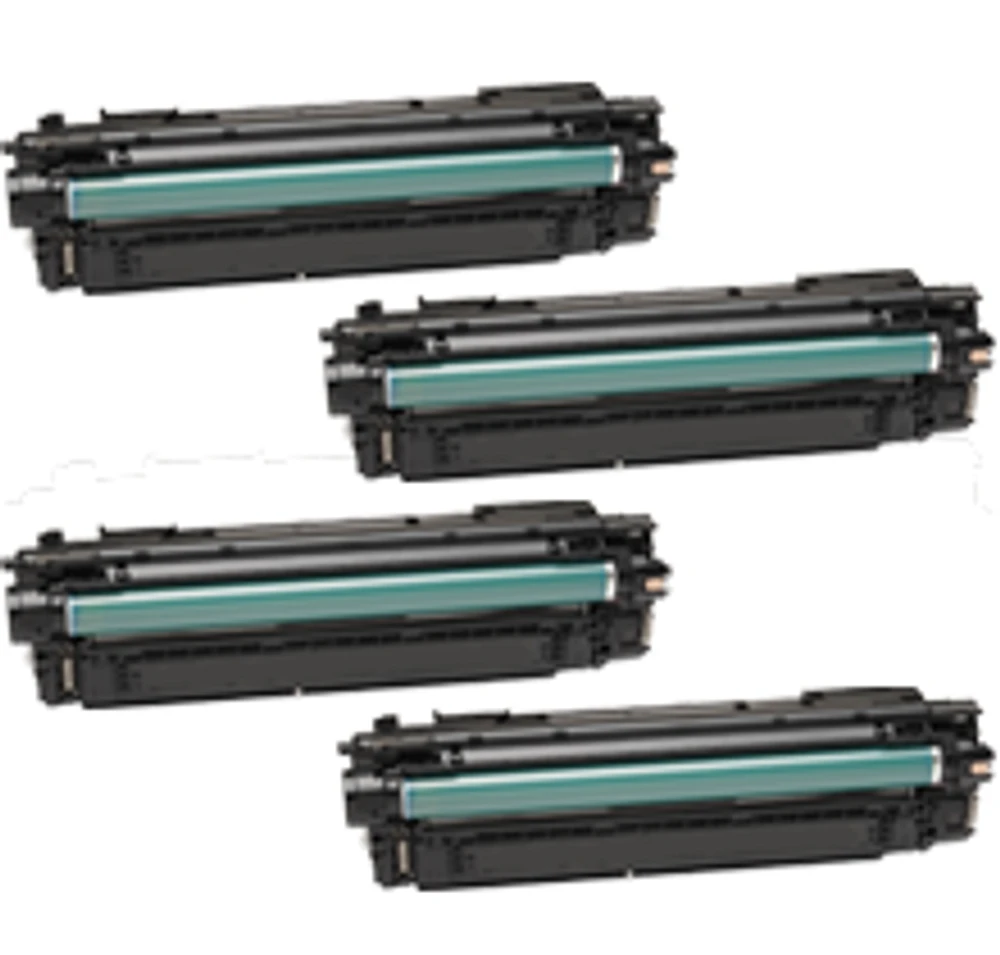 HP 655A Laser Toner Cartridge Set Black Cyan Yellow Magenta