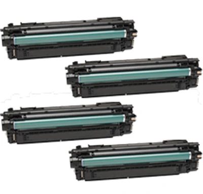 HP 655A Laser Toner Cartridge Set Black Cyan Yellow Magenta