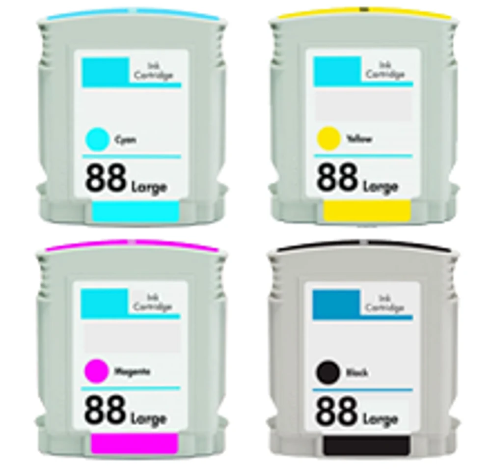 HP 88XL Ink / Inkjet Cartridge Set Black Cyan Yellow Magenta High Yield