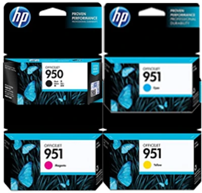 HP 950 / 951 INK/INKJET Cartridge Set Black Cyan Yellow Magenta