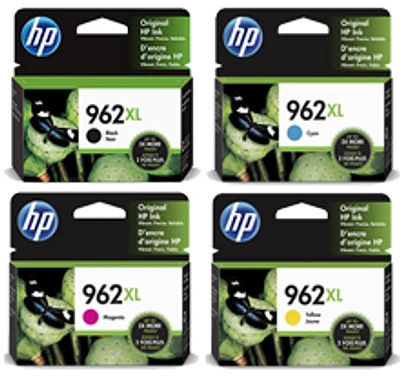 HP 962 (962XL) Set Ink / Inkjet Cartridge Black Cyan Magenta Yellow