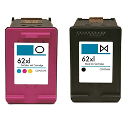 HP 62XL Ink / Inkjet Cartridge High Yield Combo Pack