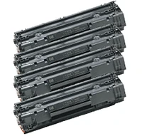 PACK of 4-HP CB435A HP35A Laser Toner Cartridge