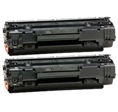 PACK of 2-HP CB436A HP36A Laser Toner Cartridge