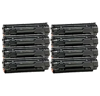 PACK of 8-HP CB436A HP36A Laser Toner Cartridge