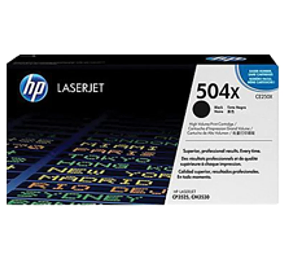 HP CE250X (504X) High Yield Laser Toner Cartridge Black