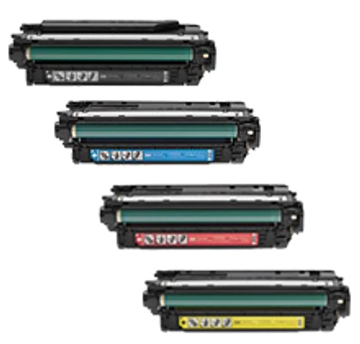 HP CM4540 (646X) Laser Toner Cartridge Set Black Cyan Yellow Magenta High Yield