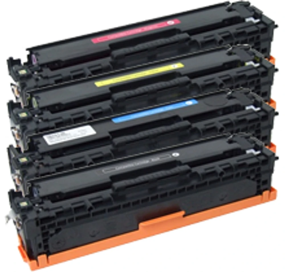 HP CP1215 Laser Toner Cartridge Set Black Cyan Yellow Magenta