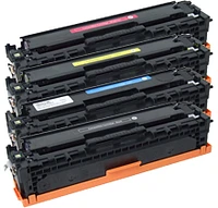 HP CP1215 Laser Toner Cartridge Set Black Cyan Yellow Magenta