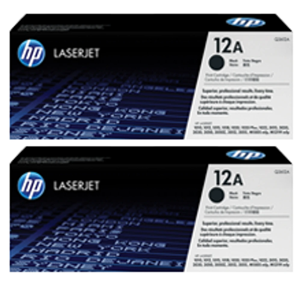 HP Q2612AD HP12AD Laser Toner Cartridge Dual Pack