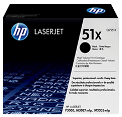 HP Q7551X HP51X High Yield Laser Toner Cartridge