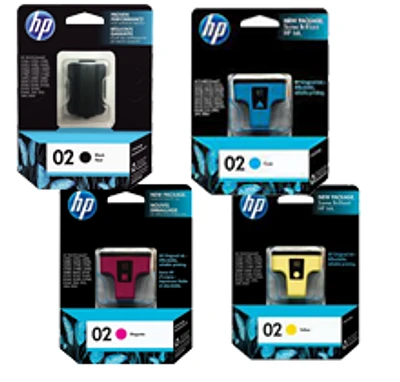 HP HP02 (4 pack) Set Ink / Inkjet Cartridge