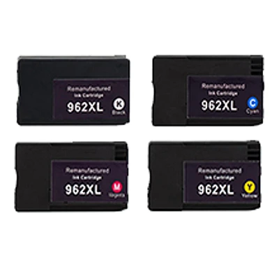 HP 962XL (962XL) Ink / Inkjet Cartridge Set High Yield Black Cyan Magenta Yellow