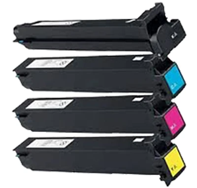 KONICA / MINOLTA TN214 Laser Toner Cartridge Set Black Cyan Yellow Magenta