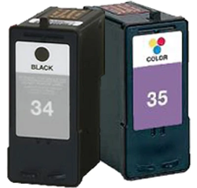 Lexmark 18C0034 / 18C0035 High Yield Ink / Inkjet Cartridge Combo Black Tri-Color