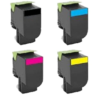 Lexmark 701 High Yield Laser Toner Cartridge Set Black Cyan Magenta Yellow