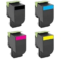 Lexmark 701 High Yield Laser Toner Cartridge Set Black Cyan Magenta Yellow