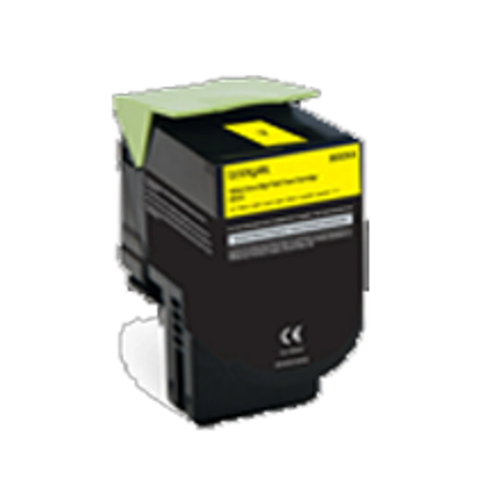 Lexmark 80C1HY0 Laser Toner Cartridge Yellow High Yield