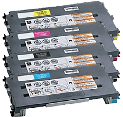 Lexmark / IBM C500 Laser Toner Cartridge Set Black Cyan Yellow Magenta High Yield