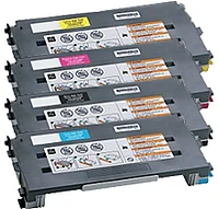 Lexmark / IBM C500 Laser Toner Cartridge Set Black Cyan Yellow Magenta High Yield