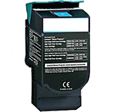 Lexmark / IBM C544X1CG High Yield Laser Toner Cartridge Cyan