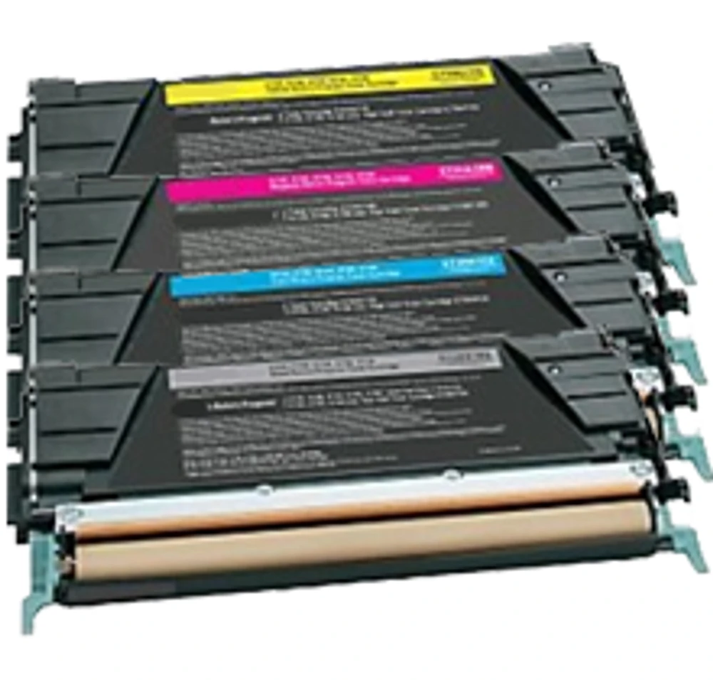 Lexmark / IBM C734 Laser Toner Cartridge Set Black Cyan Yellow Magenta