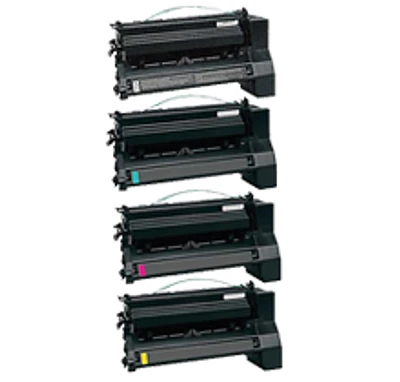 Lexmark C780 / X782 Laser Toner Cartridge Set Black Cyan Magenta Yellow High Yield