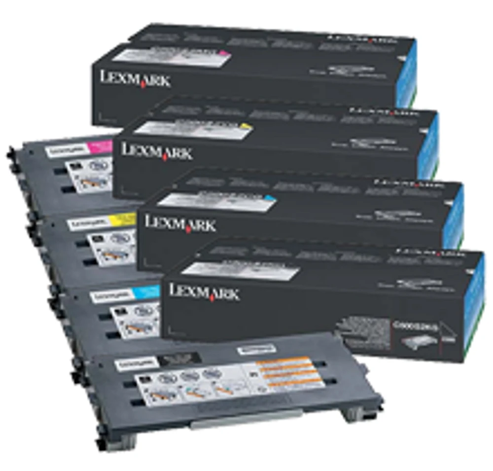 Lexmark X502 Laser Toner Catridge Set Black Cyan Yellow Magenta High Yield