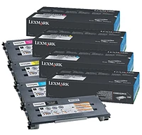 Lexmark X502 Laser Toner Catridge Set Black Cyan Yellow Magenta High Yield