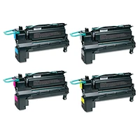 Lexmark X792 Laser Toner Cartridge Set Extra High Yield Black Cyan Yellow Magenta