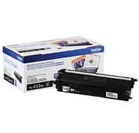 Brother TN-433BK Laser Toner Cartridge - High Yield