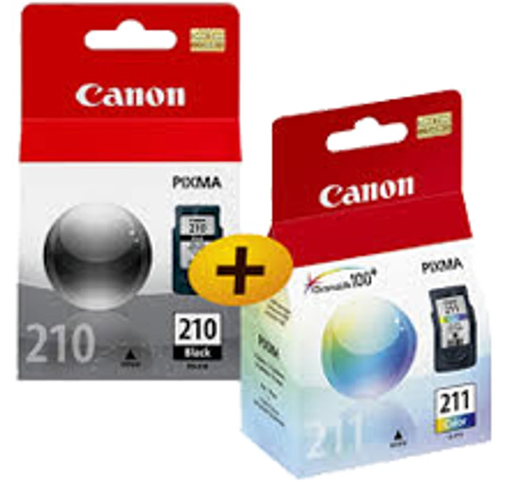 Canon P-PG-210 / P-CL-211 Ink / Inkjet Cartridge Combo