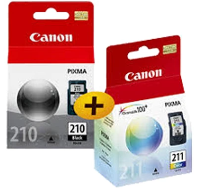 Canon P-PG-210 / P-CL-211 Ink / Inkjet Cartridge Combo