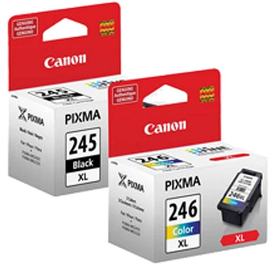 BRAND NEW ORIGINAL Canon PG-245XL / CL-246XL Ink / Inkjet Cartridge Black Tri-Color High Yield Combo