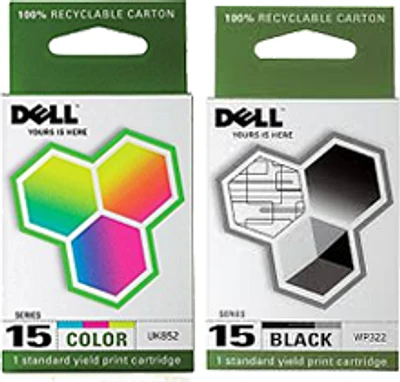 DELL Series 15 Ink / Inkjet Cartridge Combo Black Color