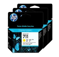 HP CZ136A (HP 711) Ink / Inkjet Cartridge High Yield Yellow 3 Pack