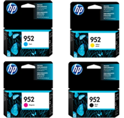 HP 952 Ink / Inkjet Cartridge Set Black Cyan Yellow Magenta