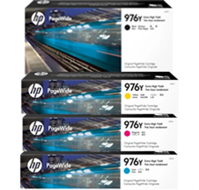 HP 976Y Extra High Yield Ink / Inkjet Cartridge Set Black Cyan Magenta Yellow