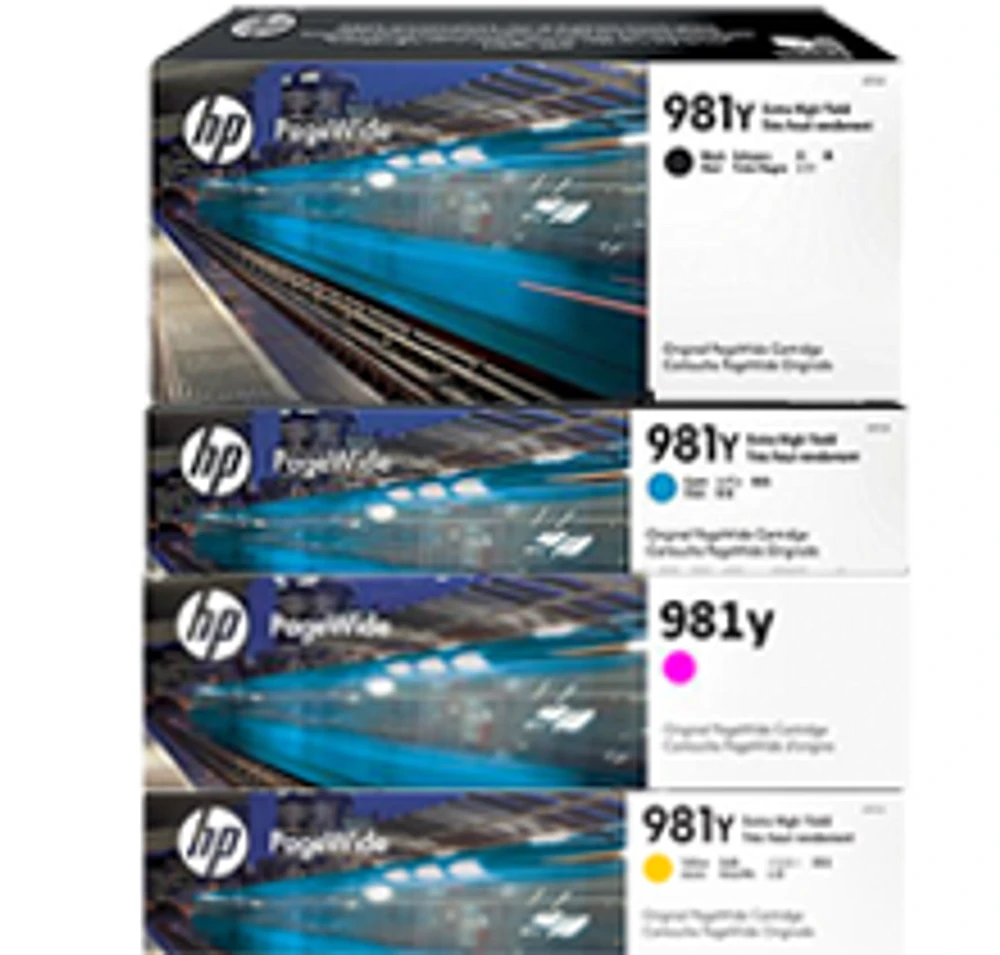 HP 981Y Extra High Yield Ink Cartridge Set Black Cyan Magenta Yellow