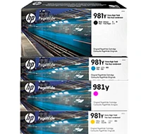 HP 981Y Extra High Yield Ink Cartridge Set Black Cyan Magenta Yellow