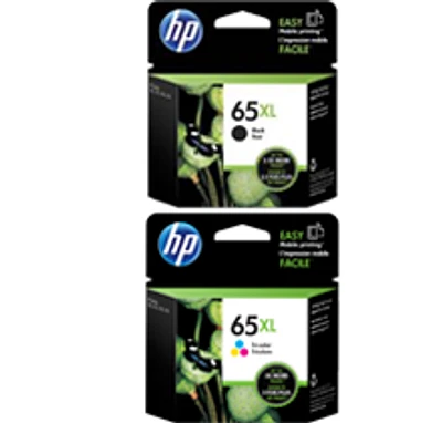 Brand New  Original HP N9K03AN / N9K04AN (#65XL) High Yield Ink / Inkjet Cartridge Combo Pack Black Tri-Color