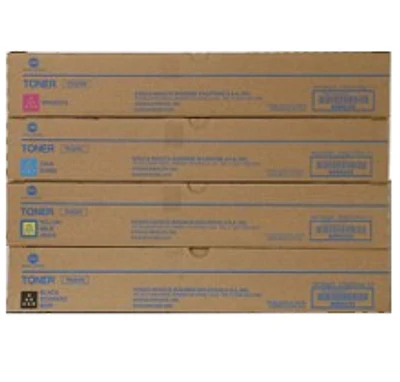 KONICA MINIOLTA TN-324 Laser Toner Cartridge Set Black Cyan Magenta Yellow