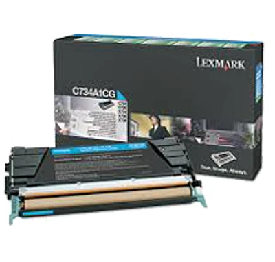 Brand new Original Lexmark C748H1CG High Yield Laser Toner Cartridge Cyan