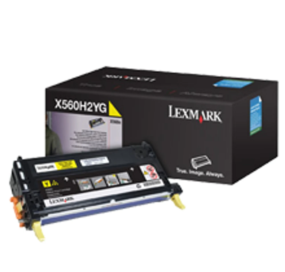 Lexmark X560H2YG High Yield Laser Toner Cartridge Yellow