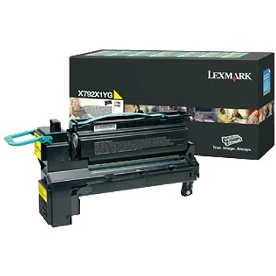 Lexmark X792X1YG Laser Toner Cartridge Yellow Extra High Yield