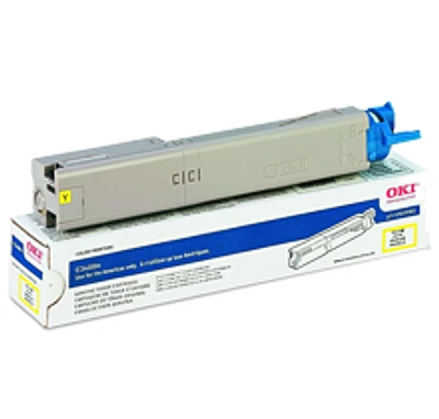 Okidata 43459301 Laser Toner Cartridge Yellow High Yield