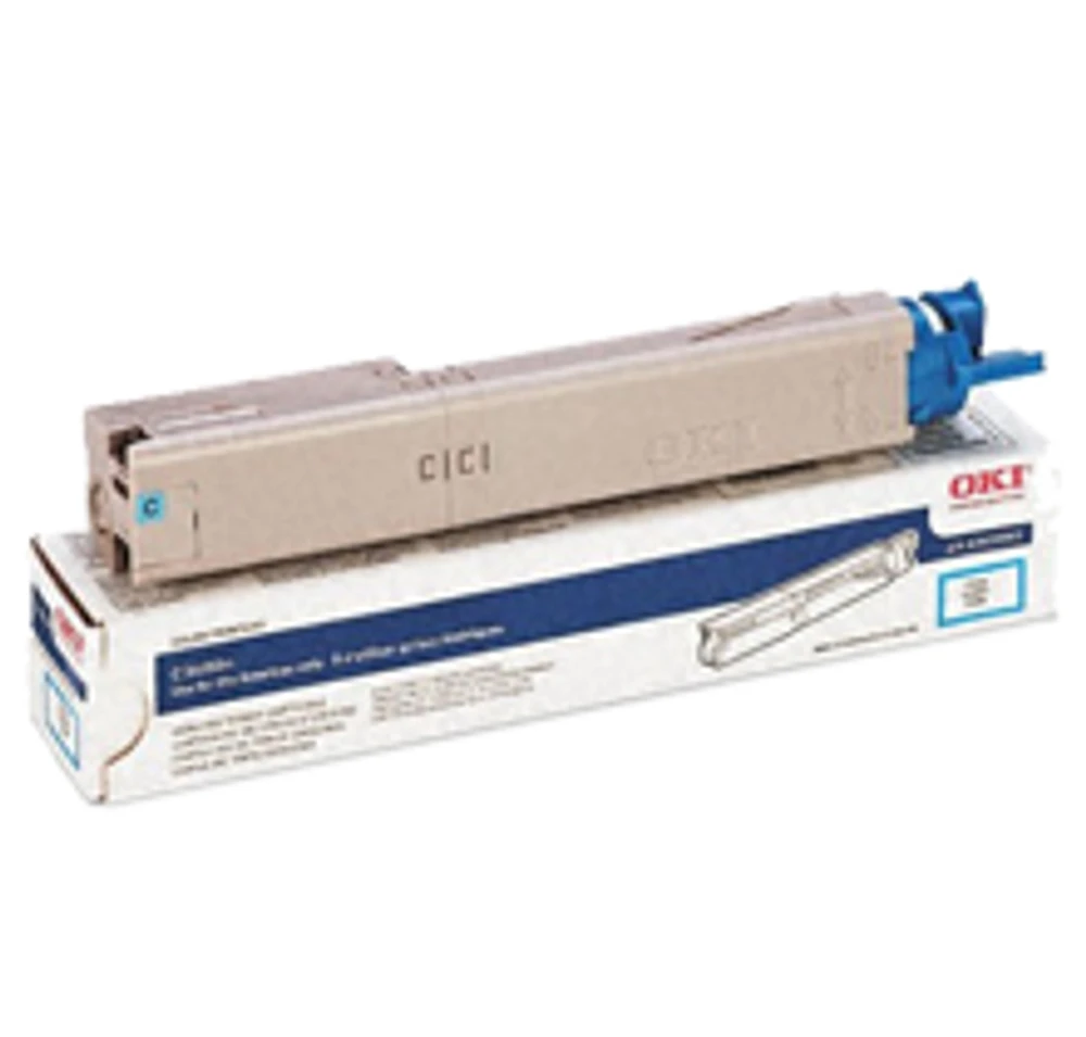 Okidata 43459303 Laser Toner Cartridge Cyan High Yield