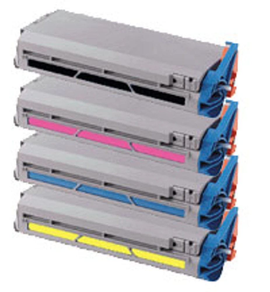 Okidata C7300 SET Laser Toner Cartridge Black Cyan Yellow Magenta